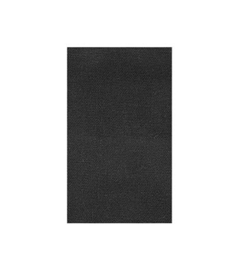 Black iron-on canvas 100% cotton 12x21cm