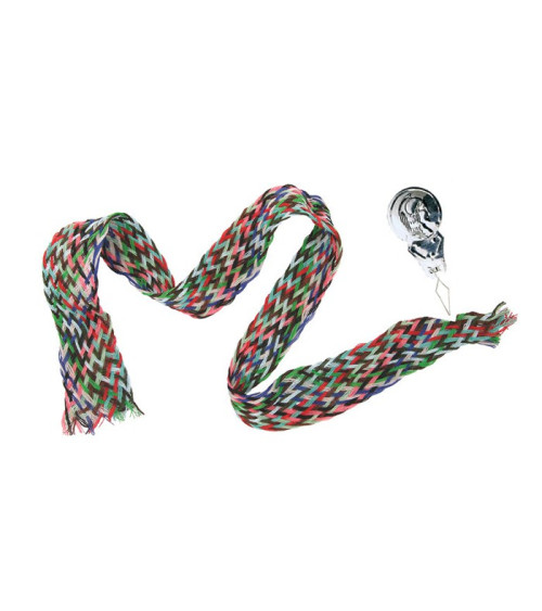 Polyester multi-strand braid and a needle threader