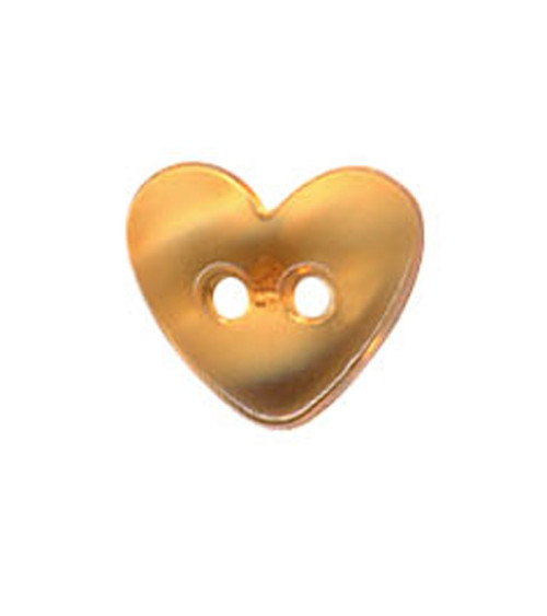 Orange translucent heart button