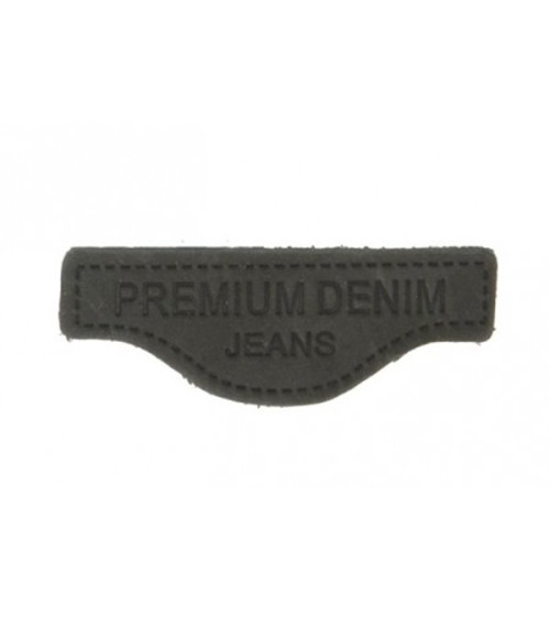 Genuine Leather Sew-on Badge G107 5.7x2.1cm