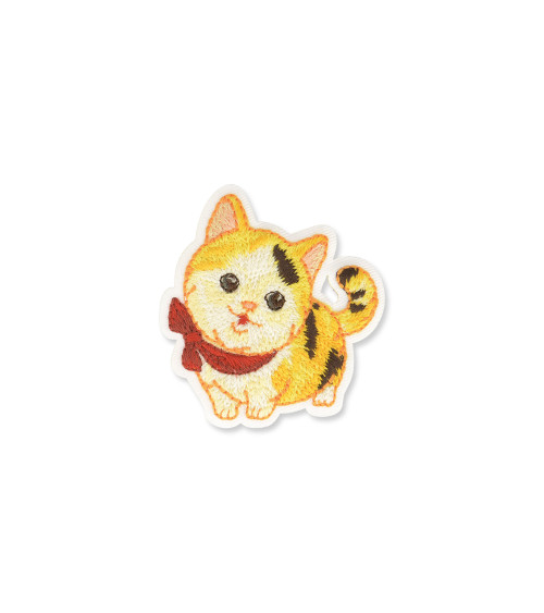 Kitten iron-on badge 5x6cm