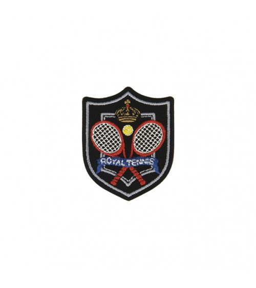 Iron-on sport and royal tennis badge 5.5x5cm