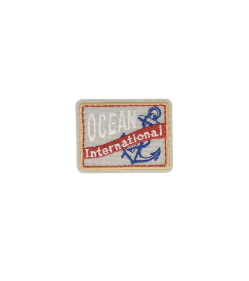 Internationaler Ozean-Aufnäher zum Aufbügeln, 4,5 x 3,5 cm