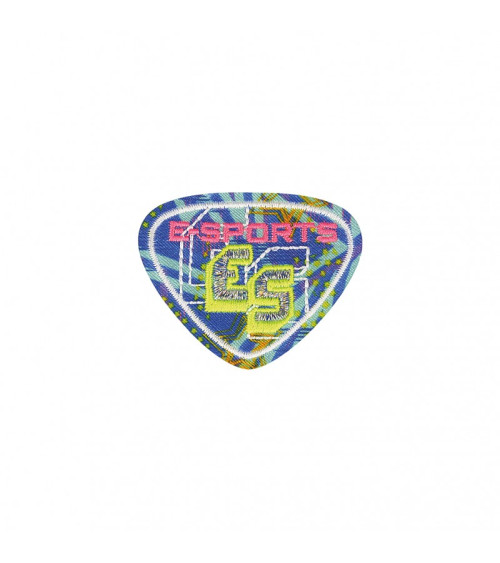 Fluorescent e-sports iron-on badge 6x4cm