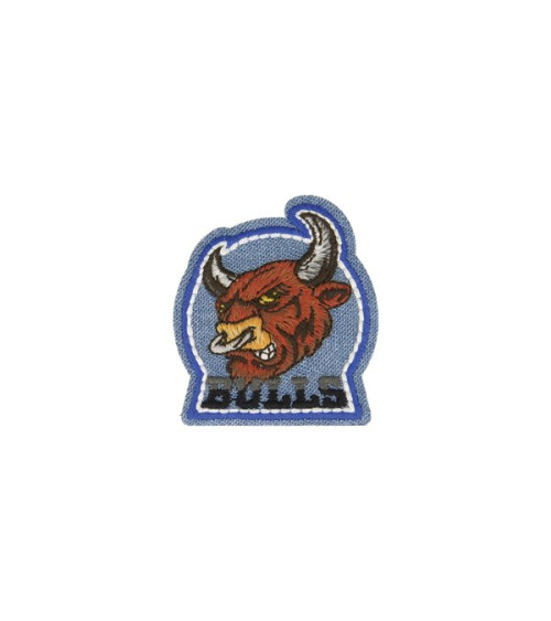 Jean bull iron-on badge 5cm