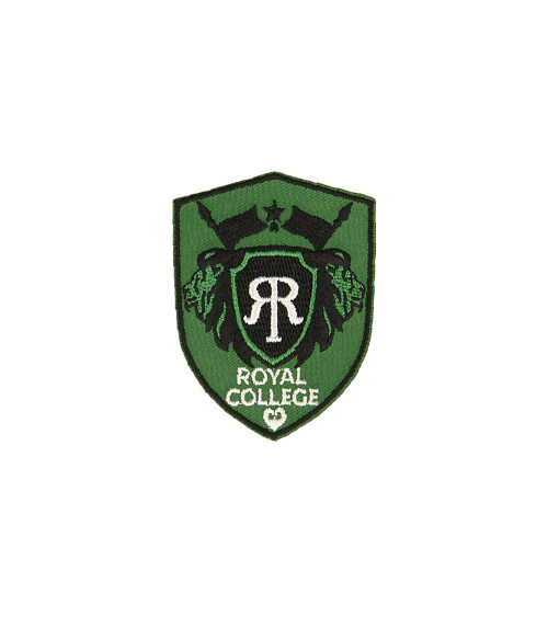 Parche termoadhesivo Royal College gris/verde 4,6 cm x 6 cm