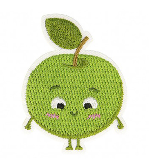 Apple iron-on badge 5x4.5cm