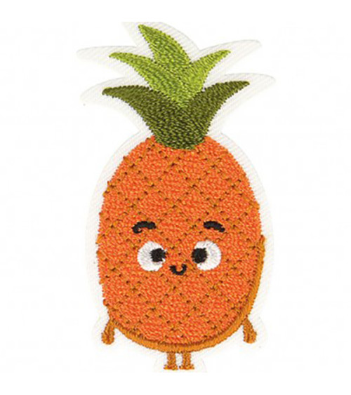 Pineapple iron-on patch 4x5cm