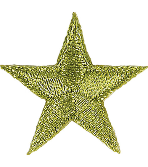 Shiny anise star iron-on badge 3x3cm