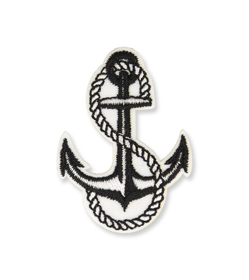 Red ANCHOR iron-on badge 4x5cm