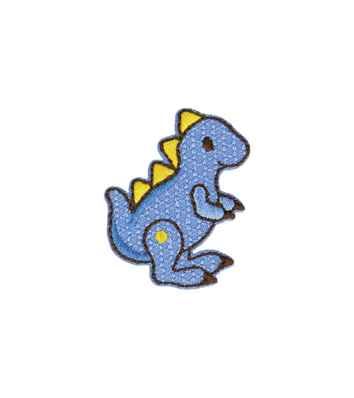 Dinosaur toy iron-on badge 3x4cm