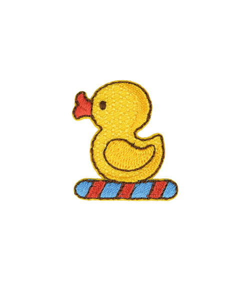 Iron-on toy duck badge 3x4cm