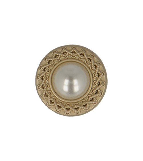 Old gold colored pearl button