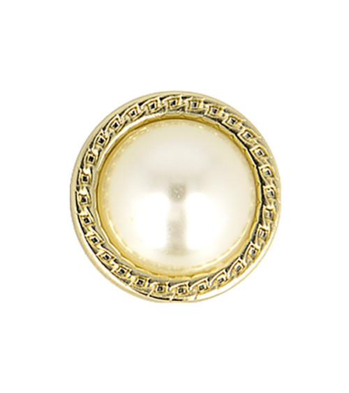 Set of 6 pearl buttons 22mm ivory color