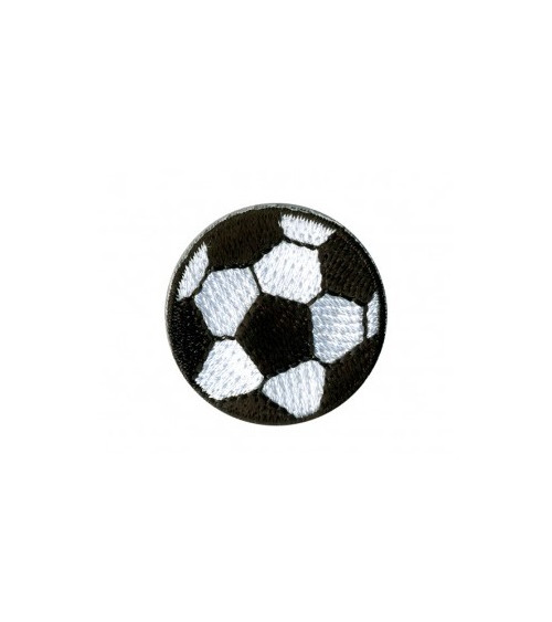 Set of 3 iron-on soccer ball badges 2.5cm