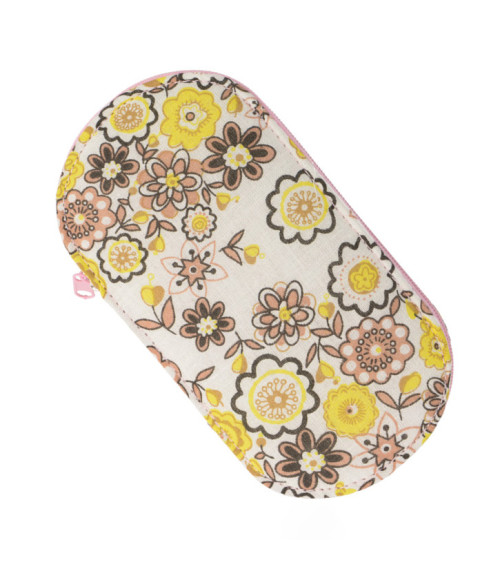 Bolsa de costura 15,5 cm x 8 cm flores