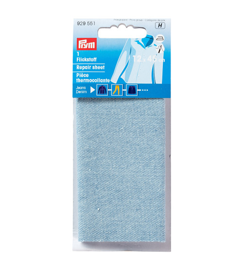 PRYM Iron-on cotton patch 12x45 cm light blue