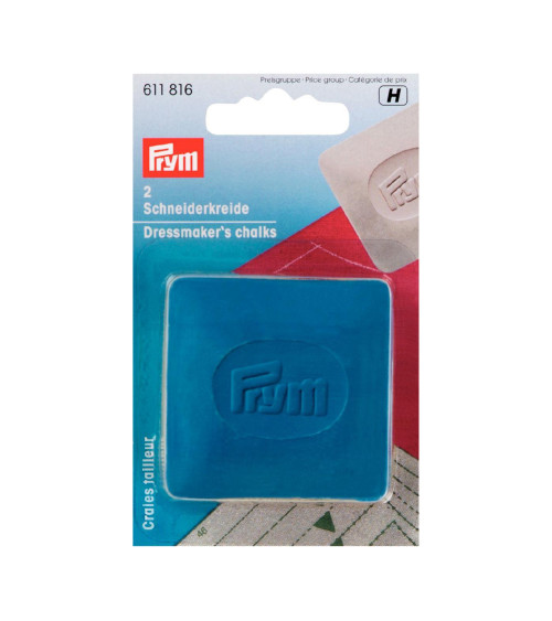 Gelbe und blaue Schneiderkreide von Prym