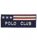 Écusson thermocollant Polo Club bleu