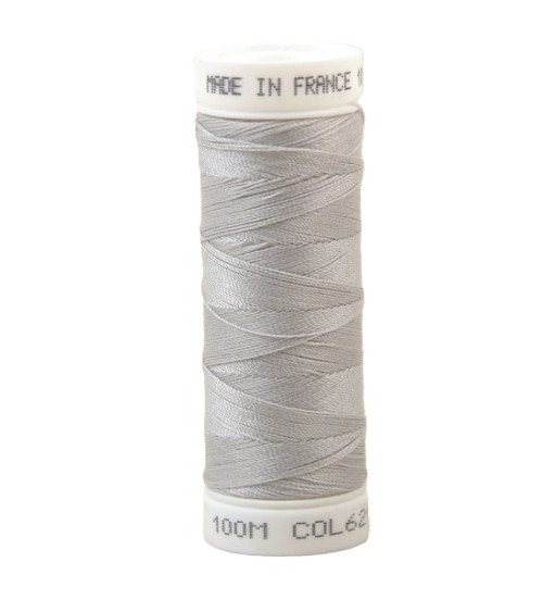 Polyester sewing thread 100m made in France - wind grey 621