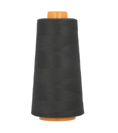 Polyester thread cone 3000m Made in France Black