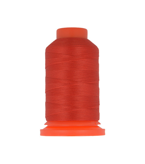 Polyester foam thread spool 1000m made in France for overlocker Red