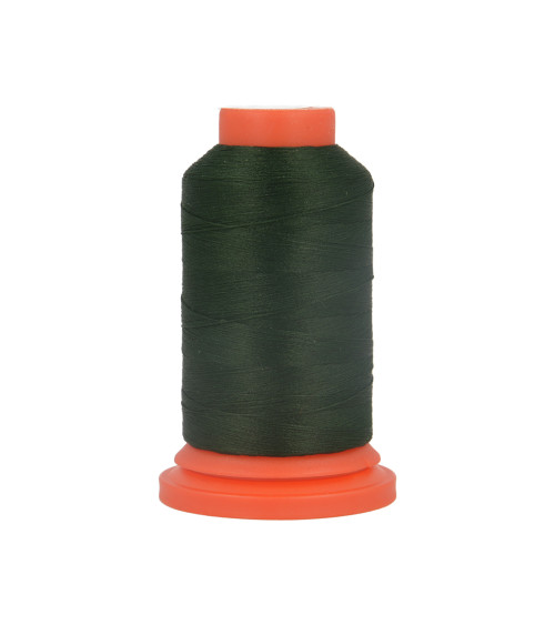 Spool of 1000m polyester foam thread made in France for overlocker Bottle