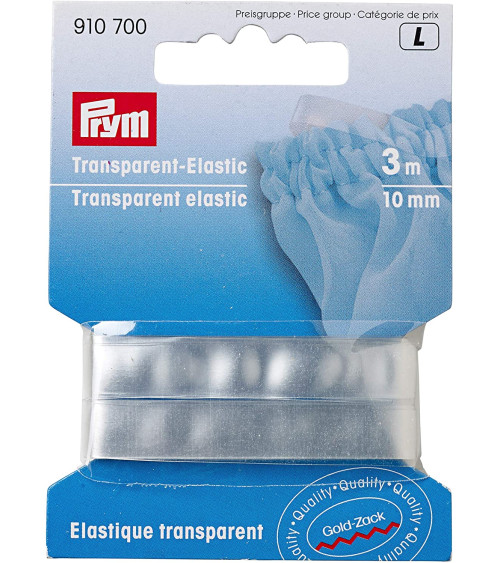 Prym transparentes Gummiband 3 m x 10 mm