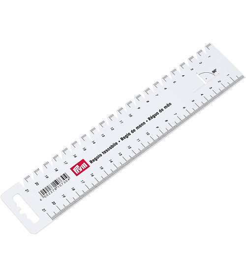 Halbstarres Lineal, 21 cm