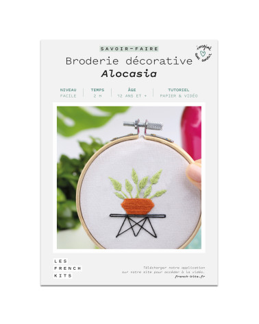 French Kits Broderie décorative Alocasia