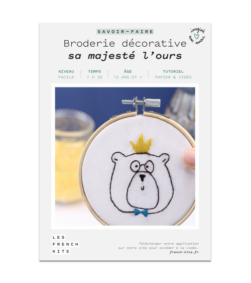 Kits de bordado decorativo francés Su Majestad el Oso