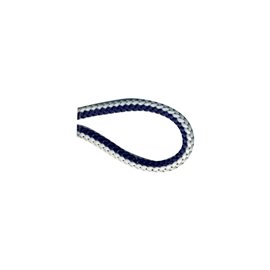 Bobine 25m Cordon tricoté 4.5mm bleu marine et blanc