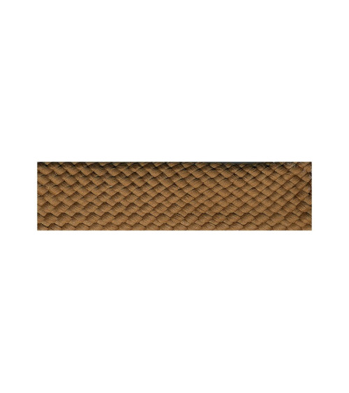 Brown faux leather braid diskette