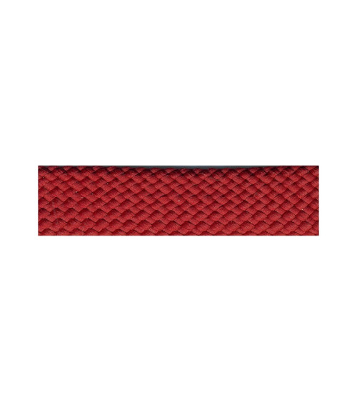 Burgundy faux leather braid diskette