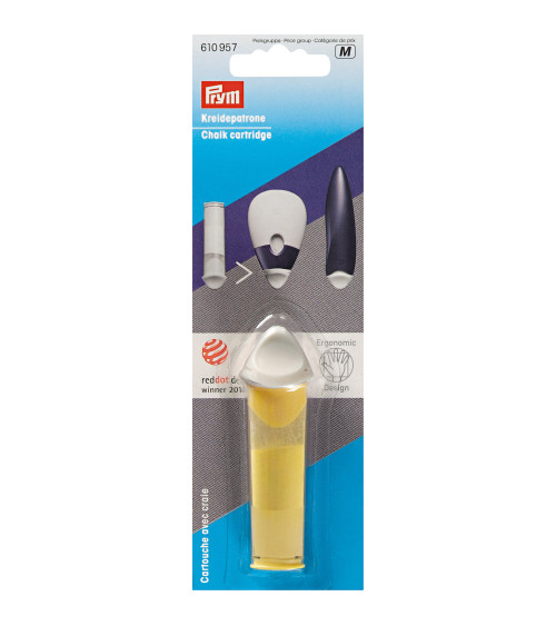 Prym yellow chalk refill cartridge for chalk marking wheel