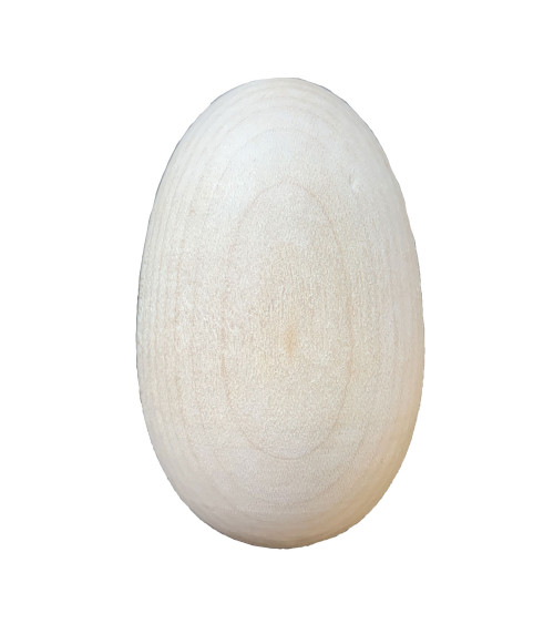 Natural wooden egg to darn or decorate Made In France