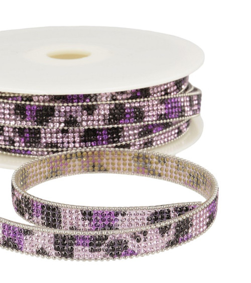 Bobina da 10m Treccia Termoadesiva Multicolor 12 mm Rosa Chiaro