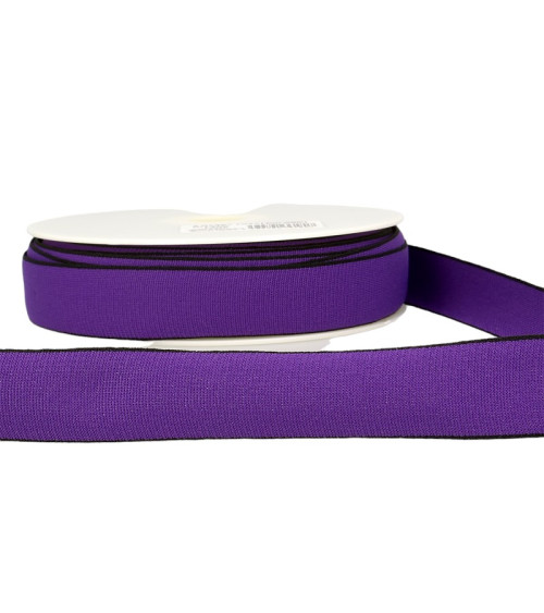 Spool 22m Multicolored Elastic 25mm Purple