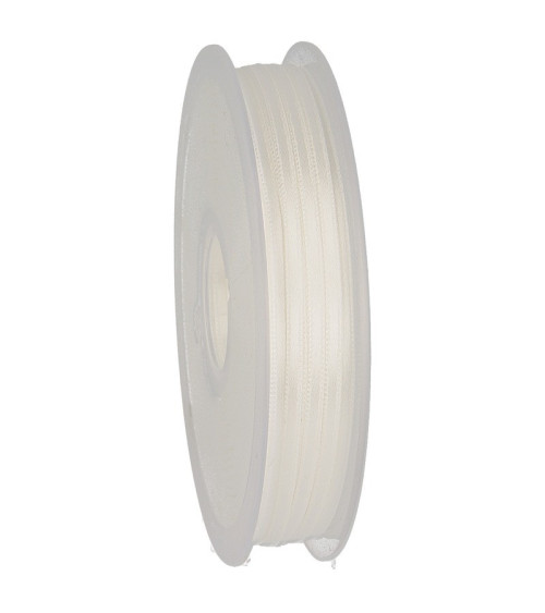 100m reel of 3mm white comet ribbon