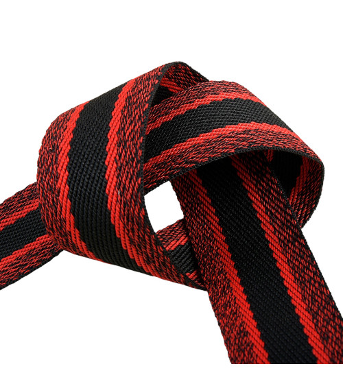 15m reel of chinee strap 40mm Red and Black