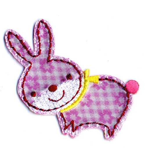 Rabbit iron-on badge