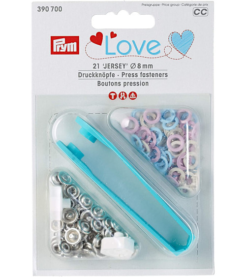 Prym Love Boutons pressione JerseyColor 8mm laiton