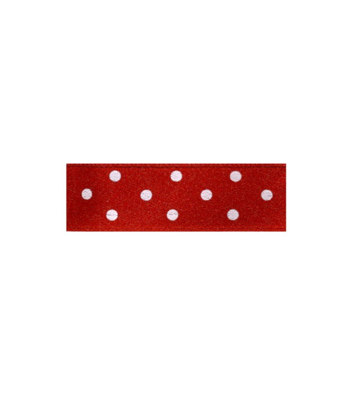 25m floppy disk double-sided red polka dot ribbon