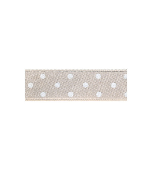 25m floppy disk double-sided ribbon with dark beige polka dots