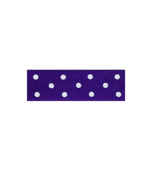 25m floppy disk double-sided ribbon with purple polka dots