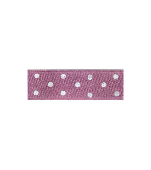 25m floppy disk double-sided ribbon with old pink polka dots