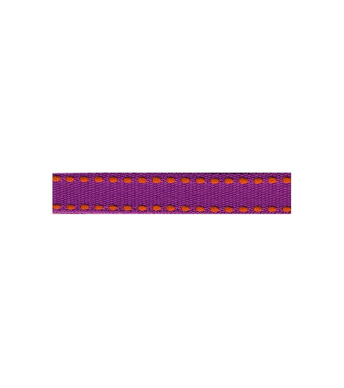 Bobine 25m galon polyester Tiret violet