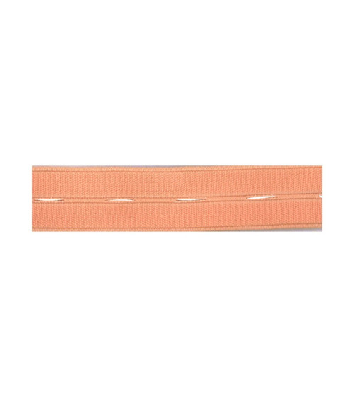 Spool 25m Nylon buttonhole elastic 19mm salmon