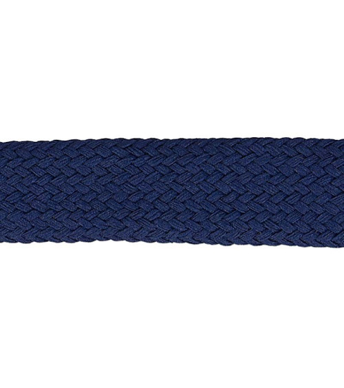 Bobina da 20 m Treccia tubolare speciale per abbigliamento sportivo blu navy