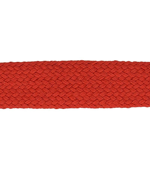 Bobina 20m Trenza tubular especial ropa deportiva roja